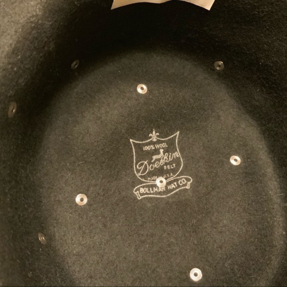 Bollman vintage 100% wool doeskin felt hat - Picture 7 of 7